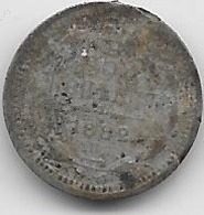 Russie - 5 Kopeks - 1882 - Argent - Russie