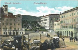 T2 Sibenik, Sebenico; Obala Marina / Quay, Industrial Railway, Mariners, Hotel - Non Classificati