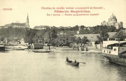 ** T1 Vukovár, Vukovar; Tengerpart, Zsinagóga. Földes-féle Margit-Creme Reklám / Seaside, Port, Boats, Synagogue. Cream  - Non Classés