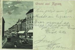 T2/T3 1898 (Vorläufer!) Zagreb, Zágráb, Agram; Coros. Ottmar Zieher Litho (EK) - Non Classés