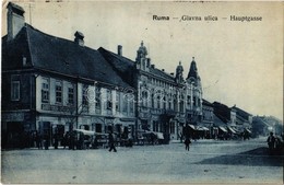 T2/T3 1920 Árpatarló, Ruma; Fő Utca, üzletek, Piac / Hauptgasse / Glavna Ulica / Main Street, Shop, Market  (EK) - Ohne Zuordnung