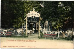 ** T1 1905 Pancsova, Pancevo; Kiállítás, Cukrászda. Pancsovai Népkonyha Egylet Kiadása / Exhibition, Confectionery - Unclassified