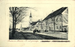 T2/T3 Szávaszentdemeter, Mitrovitz An Der Save, Sremska Mitrovica; Gimnázium, Utca, Templom. W.L. Bp. 885. / Grammar Sch - Ohne Zuordnung