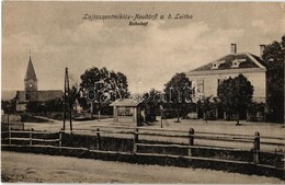 T2 1916 Lajtaszentmiklós, Neudörfl An Der Leitha; Vasútállomás és Váltóállító épület / Bahnhof / Railway Station - Non Classés