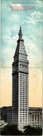 ** T2/T3 New York, Metropolitan Tower. Folding Card (28 Cm X 8,8 Cm) - Non Classés