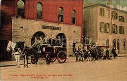 ** T2/T3 Providence, Pioneer Engine Co. No. 2. House Cor. So. Main  And Coin Sts., Firefighters  (EK) - Unclassified