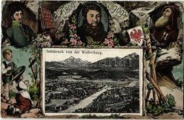 T2 1915 Innsbruck Von Der Weiherburg 1809-1909 Tiroler Jahrhundertfeier. Andreas Hofer, J. S. Haspinger O.C., Speckbache - Unclassified