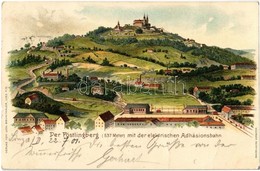 T2 1901 Linz, Der Pöstlingbergmit Der Elektrischen Adhäsionsbahn / Electric Funicular Railway. Joh. Brunthaler Litho - Unclassified