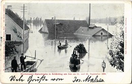 T2/T3 1899 Schärding Am Inn, Hochwasser Katastrophe Am 15. Und 16. September. Verlag Von Emil Prietzel / Flood Disaster  - Sin Clasificación