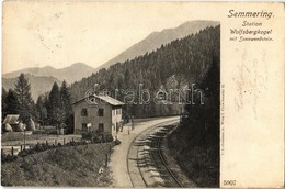 T2 1904 Wolfsbergkogel (Semmering), Station Mit Sonnwendstein / Railway Station Of The Semmeringbahn - Non Classés