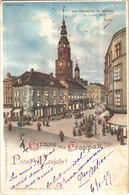 * T2/T3 1899 Opava, Troppau; Der Oberring  Im Jahre 1898 / Square. W. Hagelberg Hold To Light Litho (Rb) - Ohne Zuordnung