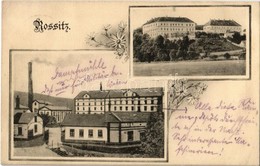T2/T3 Rosice, Rossitz; Dampfmühle, Schloss / Mill, Castle (EK) - Non Classés