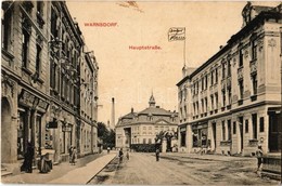 T2/T3 1912 Varnsdorf, Warnsdorf Im Böhmen; Hauptstrasse, Verlagstrafikdes K.k. Tabak / Main Street, Tobacco Shop (EK) - Non Classés