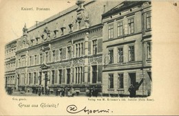 T2/T3 1898 Gliwice, Gleiwitz; Kaiserl. Postamt / Post Office (EK) - Zonder Classificatie