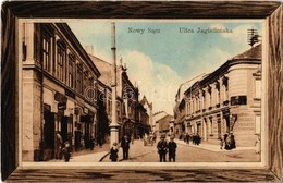 T2/T3 1914 Nowy Sacz, Nowego Sacza, Neu Sandez, Újszandec; Ulica Jagiellonska / Street View With Shops - Ohne Zuordnung