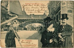 T2/T3 1904 Berlin, Bahnhof Friedrichstrasse, Im Gespräch / Railway Station, Street View With Advertising Posters, Omnibu - Ohne Zuordnung