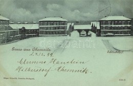 T2/T3 1899 Chemnitz, Schlachthof / Slaughterhouse In Winter (EK) - Non Classés