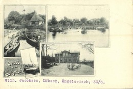 T2/T3 1898 Gothmund (Lübeck), Fischersiedlung / Port With Fishing Boats. Art Nouveau (EK) - Ohne Zuordnung