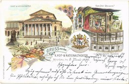 T2 1899 München, Munich; K. Hof. Nationaltheater, Oper 'Don Giovanni', C. Lautenschläger's Drehbühne / Theatre Interior  - Unclassified