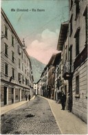 T2 1913 Ala (Trentino, Südtirol), Via Nuova, I.R. Posta E Telegrafo / Street View With Shop And Post And Telegraph Offic - Sin Clasificación