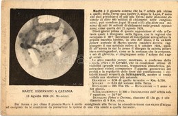 T2 Catania, Marte Osservato. R. Osservatorio Astrofisico / Mars From The Astrophysical Observatory - Non Classés