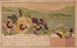* T2/T3 1899 Isola Bella. Cartolina Ufficiale Dell'Impresa Di Navig. Sel Lago Maggiore. Art Nouveau, Floral, Litho  (Rb) - Unclassified