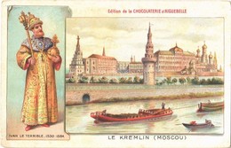 ** T2/T3 Moscow, Moscou; Le Kremlin, Ivan Le Terrible 1530-1584. Edition De La Chocolaterie D'Aiguebelle  / Kremlin, Iva - Unclassified