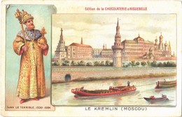 ** T2/T3 Moscow, Moscou; Le Kremlin, Ivan Le Terrible 1530-1584. Edition De La Chocolaterie D'Aiguebelle  / Kremlin, Iva - Non Classificati