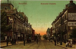 T2/T3 1906 Bucharest, Bucuresti; Bulevardul Elisabeta, Drogueria Brus / Street, Drogerie, Shops (EK) - Non Classés