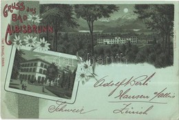 T2 1898 Albisbrunn, Bad / Spa Hotel. Carl Künzli Art Nouveau, Floral, Litho - Non Classés