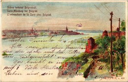 T2 1903 Belgrade, Belgrád; Száva Torkolata / Save Mündung / L'embouchure De La Save / Sava River Mouth. Litho S: Heyer - Zonder Classificatie