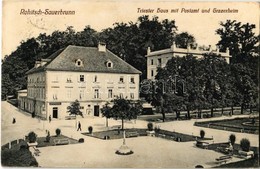 T2 Rogaska Slatina, Rohitsch-Sauerbrunn; Triester Haus Mit Postamt Und Grazerheim, Apotheke / Hotels And Post Office And - Non Classés
