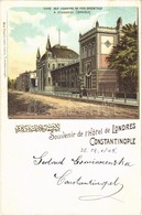 * T2/T3 1898 Constantinople, Stamboul, Istanbul (Sirkédji); Gare Des Chemins De Fer Orientaux. Souvenir De L'Hotel De Lo - Non Classés