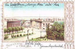 T3 1899 (Vorläufer!) Odessa, La Bourse / Stock Exchange. Art Nouveau, Litho  (EB) - Sin Clasificación