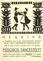 * T2 Meghívó A Soproni ág. H. Ev. Tanítóképző Intézet 62. Sz. 'Pálfy' Vezetőképző-cserkészcsapat Műsoros Táncestélyére 1 - Non Classés