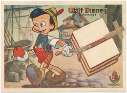 ** T3/T4 Walt Disney óriásfilm: Pinokkió. Hunniafilm Mechanikus Lap (hiányos) / Pinocchio. Hungarian Edition Mechanical  - Non Classés