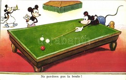 * T2/T3 Ne Perdons Pas La Boule! / Micky Mouse Playing Billiards (EK) - Ohne Zuordnung