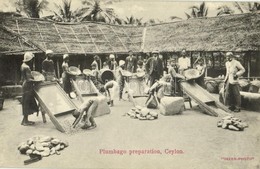 ** T2 Ceylon, Sri Lanka; Plumbago (graphite) Preparation, Folklore. Skeen-Photo - Non Classés