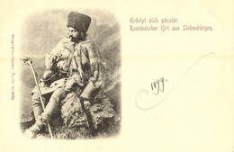 * T1/T2 Erdélyi Oláh Pásztor / Rumänischer Hirt Aus Siebenbürgen / Transylvanian Romanian Shepherd, Folklore - Non Classificati