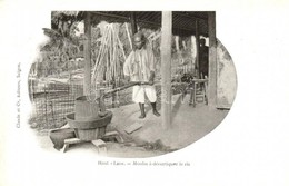 ** T2/T3 Haut-Laos, Moulin A Décortiquer Le Riz / Rice Peeler Mill, Vietnamese Folklore  (EK) - Ohne Zuordnung