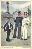 ** T2/T3 Der Zukünftige Admiral. K.u.K. Kriegsmarine / Austro-Hungarian Navy Humour Art Postcard, Mariners And Admiral.  - Non Classificati