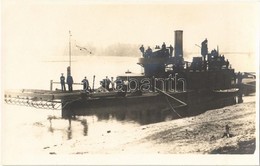 * T1/T2 1915 Budapest, SMS Körös Osztrák-magyar Haditengerészet Monitora Télen A Kikötőben, Legénység A Fedélzeten. Duna - Ohne Zuordnung