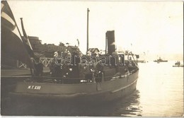 * T1/T2 M.T. XIII Osztrák-magyar Aknakereső (aknászhajó), Német Főtisztek A Fedélzeten / K.u.K. Kriegsmarine Minentender - Non Classés