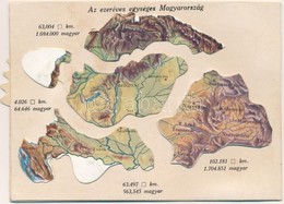 ** T1/T2 Az Ezeréves Egységes Magyarország - Mechanikus Térképes Irredenta Lap. Magyar Asszonyok Nemzeti Szövetsége Kiad - Non Classés