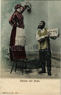 ** T1/T2 Chinke Mit Pinke. Nakl. J.L. St. 1904 / Jewish Couple With Hebrew Text + Ex Leo Libris - Unclassified