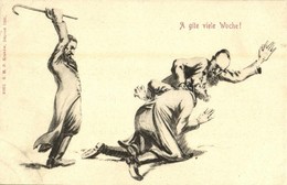 ** T2 A Giete Viele Woche! 57671 S.M.P. Kraków 1902. / Jewish Men, Judaica Anti-Semitic Humour + 'Ex Leo Libris' - Sin Clasificación