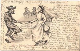 T2/T3 Mützwe Hohzeits-Tänzchen. 60139. S.M.P. Kraków 1902.  / Jewish Wedding Dance. Judaica + Cryptography (EK) - Non Classés
