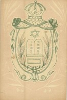 * T2 Jewish Art Nouveau Postcard. Judaica - Ohne Zuordnung