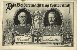 ** T2/T3 Die Beiden Macht Uns Keiner Nach / Bismarck And Hindenburg. German WWI Military Propaganda, Art Nouveau S: Fr.  - Ohne Zuordnung