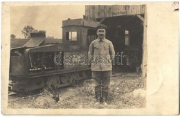 T3 1918 Feba.12. Montania Lokomotiv. Benzol-Schuppen / WWI German Military Narrow Gauge Steam Powered Industrial Railway - Ohne Zuordnung